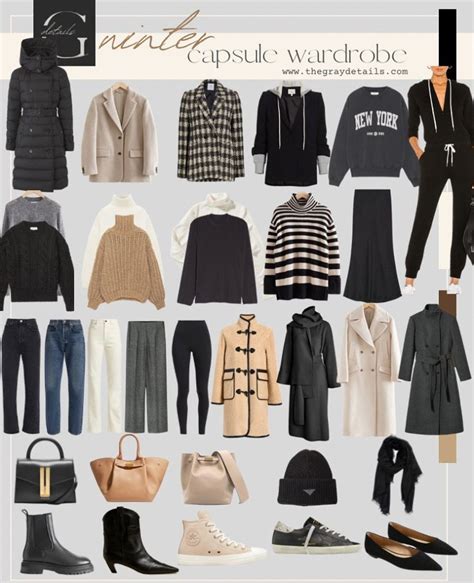 neutral winter capsule wardrobe 2023 the gray details