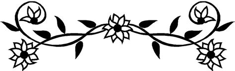 Free Black And White Flower Border Download Free Black And White