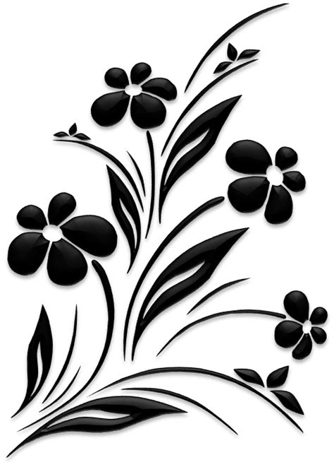 Flowers Silhouettes Art And Islamic Graphics Flower Silhouette