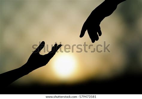 Silhouette Helping Hand Concept Stock Photo Shutterstock