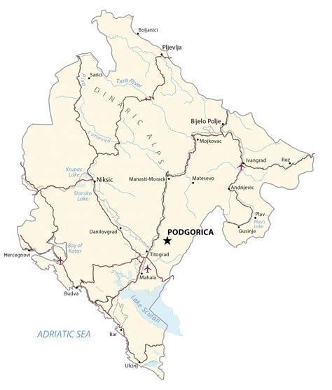 Montenegro Map Gis Geography