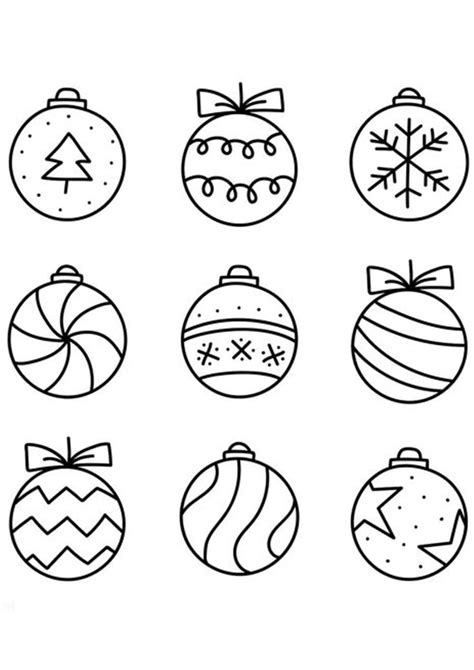 Christmas Ornament Coloring Pages Christmas Ornament Coloring Page