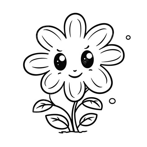Cute Flowers Coloring Pages