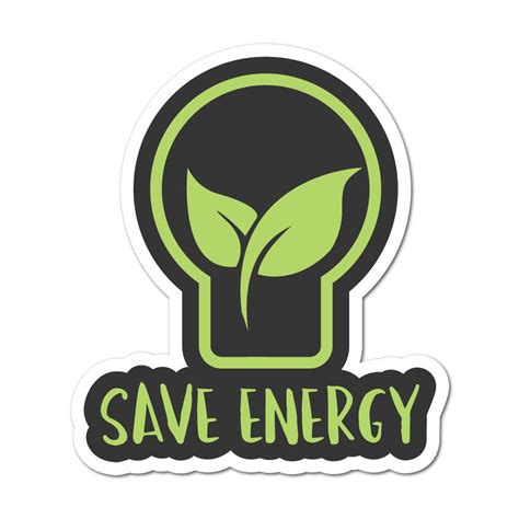Save Energy Sticker Decal Environment Stickers Little Sticker Boy
