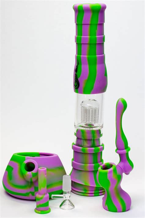 14 5 Genie Detachable Silicone Water Bong And Bubbler Bong Out