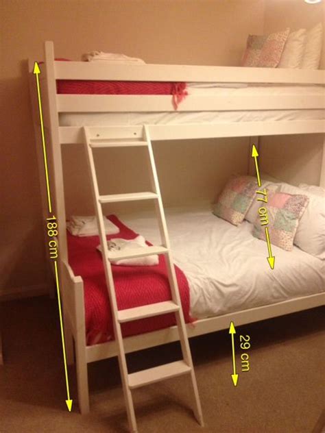 Double bottom Single top bed | Bunk beds, Cabin furniture, Bunk bed plans