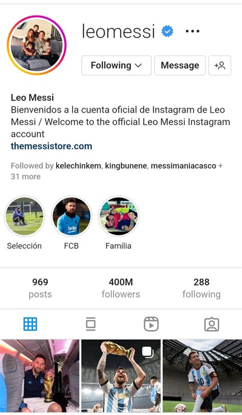 Messi Is The First World Cup Winner To Reach 400m Followers On