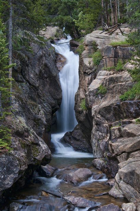 ˚chasm Falls Rocky Mountain National Park Colorado