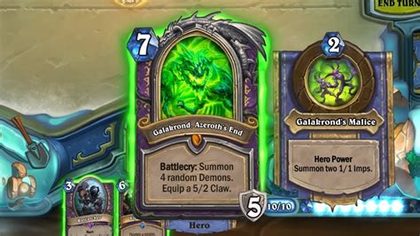 Hearthstone Descent Of Dragons Gameplay New Hero Card Galakrond