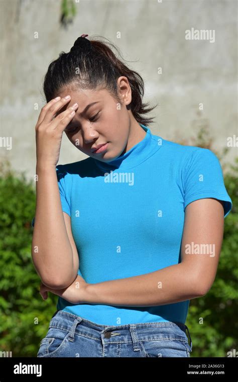 An A Depressed Adult Female Stock Photo Alamy