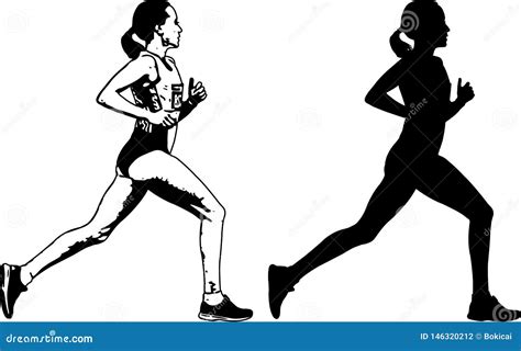 Female Runner Anatomy Stock Illustration 39475879