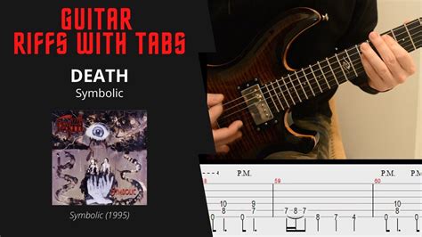 Death Symbolic Guitar Riffs With Tabs Cover Lesson Youtube