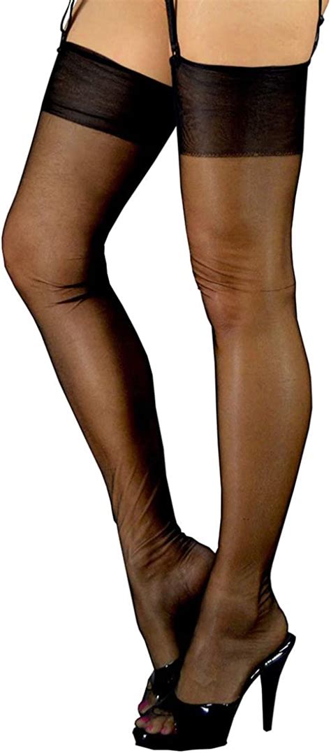 Olivia Very Sheer Nylon Stockings Vintage Look At Amazon Womens