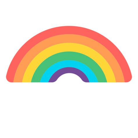 diseño png y svg de arco iris hermoso piso para camisetas