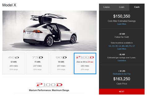 Tesla Model S And Model X Get 100 Kwh Battery And Greater Range With P100d