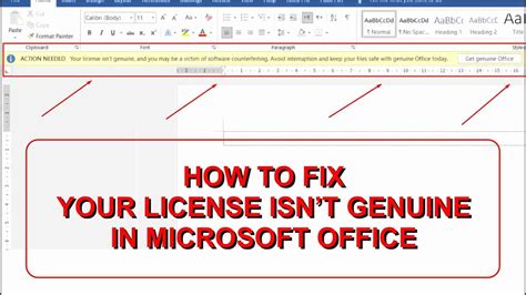 Mengatasi Notifikasi Your License Isnt Genuine Pada Microsoft Office
