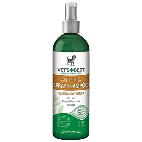 Vets Best Anti Flea Spray Dog Shampoo 16 Oz Usa Made