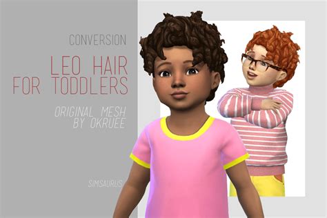 Toddler Hair Conversion ‘leooriginal Mesh By Okruee Info Another Litt