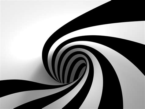 Free Download 3d Black And White Abstract 1024x768 For Your Desktop
