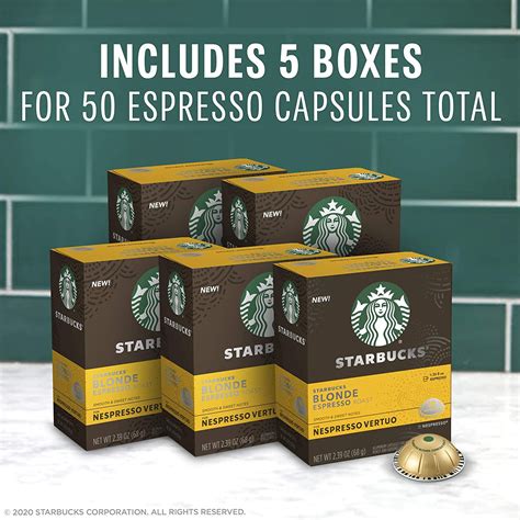 Buy Starbucks By Nespresso Blonde Roast Espresso Count Single Serve