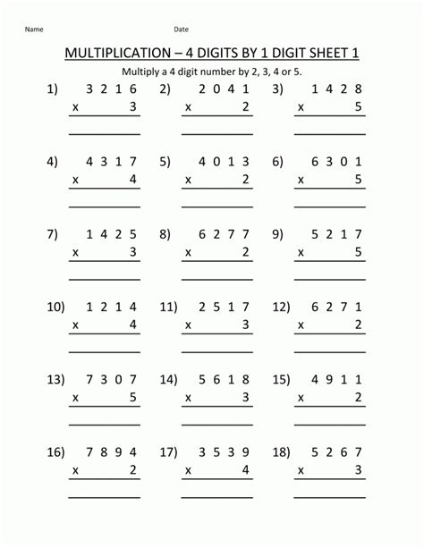 4th Grade Multiplicative Comparison Worksheets Free Printable