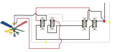 Then using the black power wire fro the ceiling. Ceiling Fan 3 Way Switch Wiring Diagram | Wiring Diagram