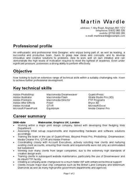 It gives an employer a sense of what you can do and what experience you have. South African CV Format 2016 PDF | Adobe Systems | Web Design