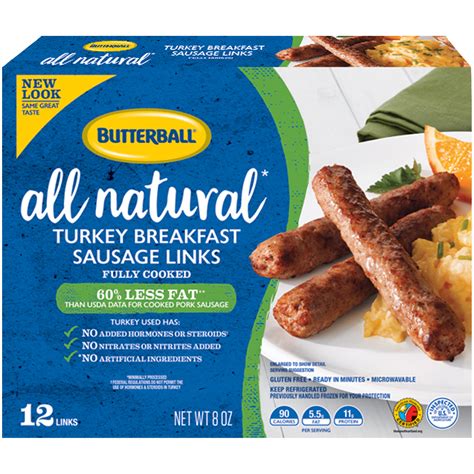 Find healthy, delicious turkey sausage recipes, from the food and nutrition experts at eatingwell. Butterball® All Natural Turkey Breakfast Sausage Links 8 oz. Box - Walmart.com - Walmart.com