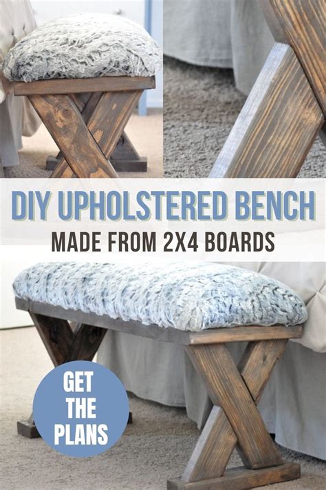 Diy Upholstered Bench Using 2 X 4 Boards Artofit