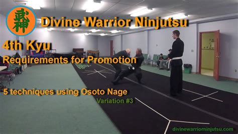 Bujinkan Ninjutsu Th Kyu Part Techniques Using Osoto Nage