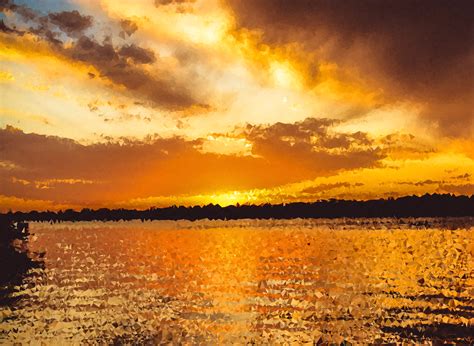 Free photo: Golden sunset - Clouds, Golden, Red - Free Download - Jooinn
