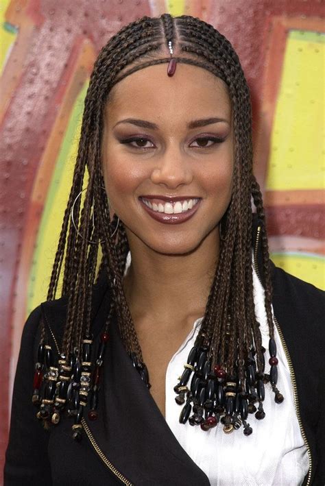 A Guide To Alicia Keyss Best Braided Looks Of All Time Braids For