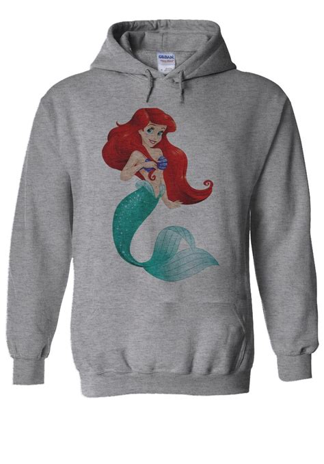 Disney Princess Ariel Little Mermaid Hoodie Sweatshirt Jumper Etsy