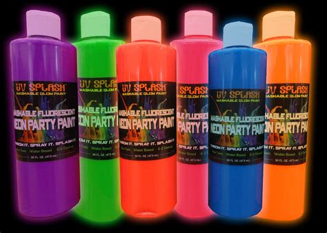 16 Fl Oz Neon Glowing Party Paint Glow Paint Neon Painting Glow