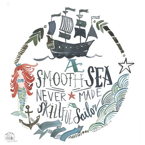 Explore all famous quotations and sayings by franklin d. A smooth Sea never made a skilled sailor PRINT by truecotton on Etsy https://www.etsy.com ...