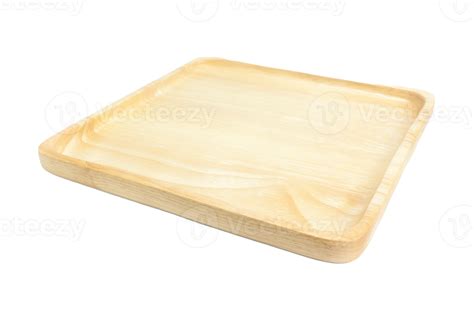 Square Wood Plate On White Background 10856643 Png