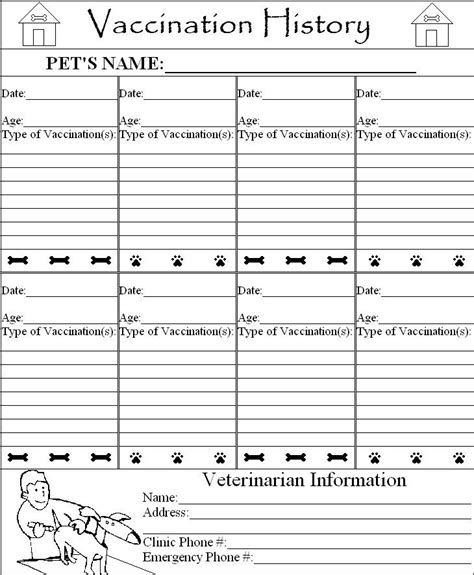 As of 7/1/16, dog licenses in the state of delaware will be valid for 1, 2 or 3 years from the date of purchase. Printable Dog Vaccination Record That are Vibrant | Roy Blog