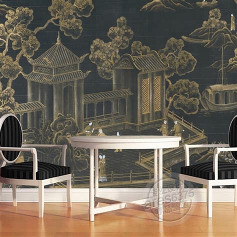 Custom 3d Mural Classical Chinese Palace Building Large