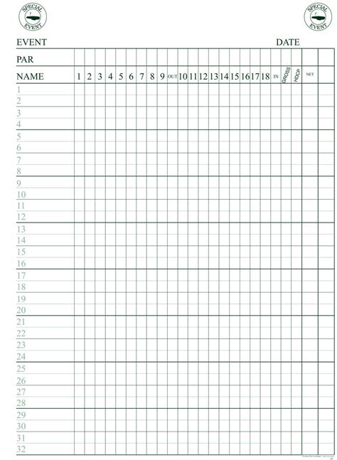 Just like the outdoor game of golf, the card game known as golf has a goal of keeping the score as low as possible. Custom Designed and Personalized Printed Golf Score Sheets