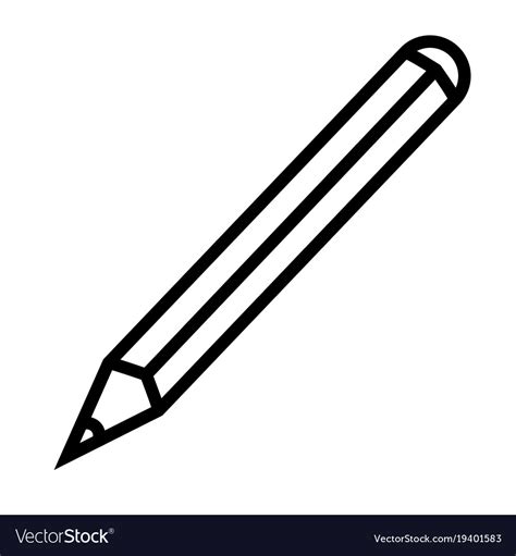 Draw Edit Pen Pencil Write Icon Royalty Free Vector Image