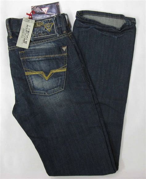 Guess Lincoln Denim Jeans Mens Guess Lincoln Slim Fit Low Rise
