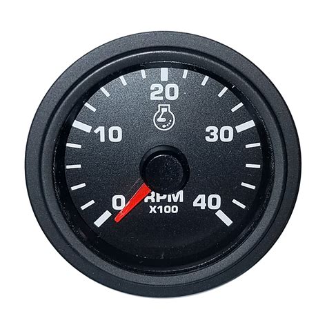 Faria 2 Tachometer Variable Frequency 4000 Rpm Gauge Blac