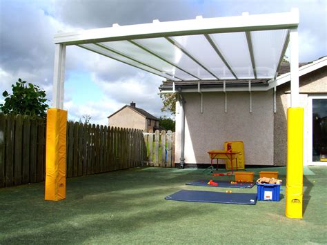 Bolton Primary School Wall Mounted Canopy Able Canopies