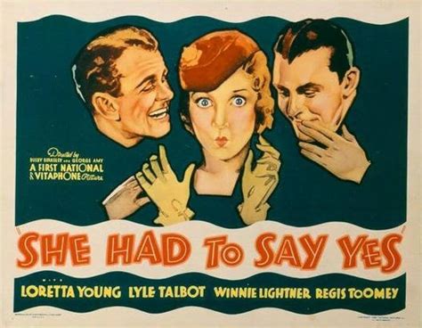 She Had To Say Yes 1933