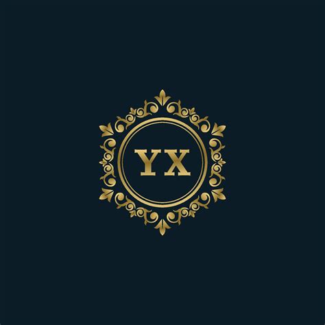 letter yx logo with luxury gold template elegance logo vector template 14928961 vector art at