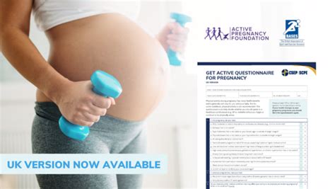 Uk Version Of Get Active Questionnaire For Pregnancy Launched Bases