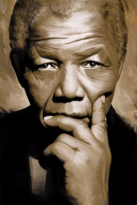 Nelson Mandela Artwork Painting By Sheraz A