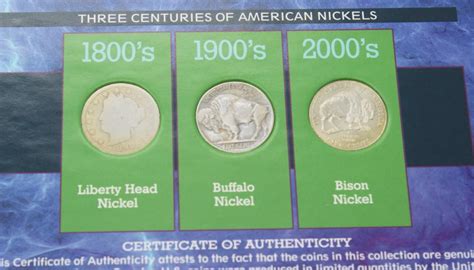 Three Centuries Of American Nickels Set And Buffalo And Liberty Head