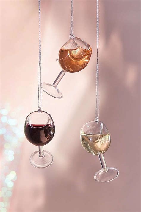 Wine Glass Christmas Ornament Christmas Ornaments Glass Christmas Ornaments Ts For Wine