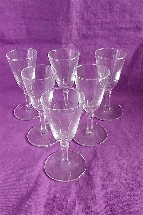 Six Vintage Cordial Glasses By Delicatecreations On Etsy